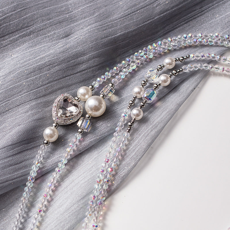 PEARL HEART - Crossbody Chain