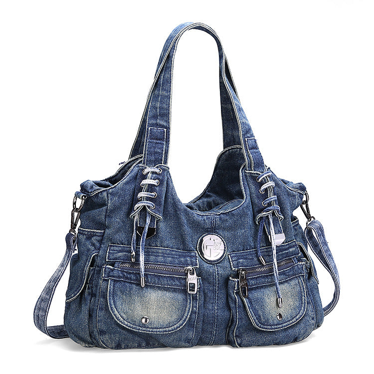 DIRTY ICON - Denim Shoulder Bag