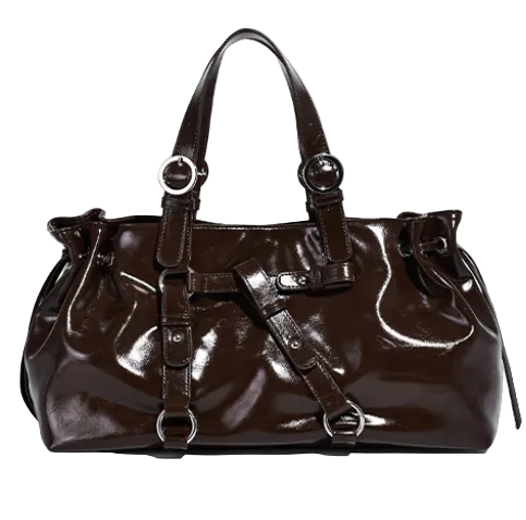 VINO NOIR - Oil Wax Leather Crossbody Bag