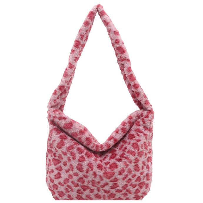 PINK DRAMA - Plush Wool Crossbody Bag