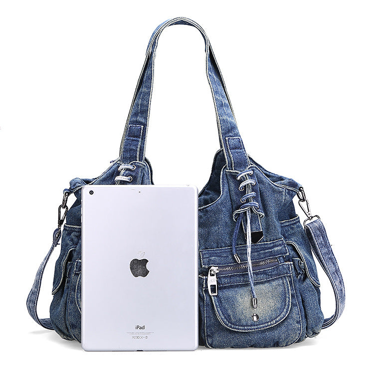 DIRTY ICON - Denim Shoulder Bag