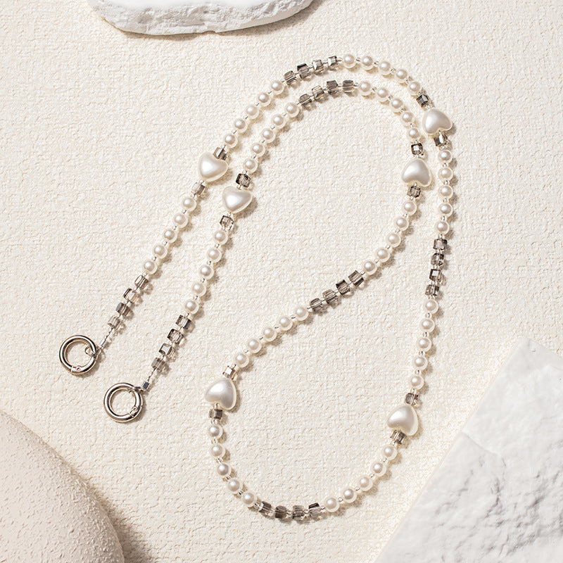 PEARL HEART - Crossbody Chain