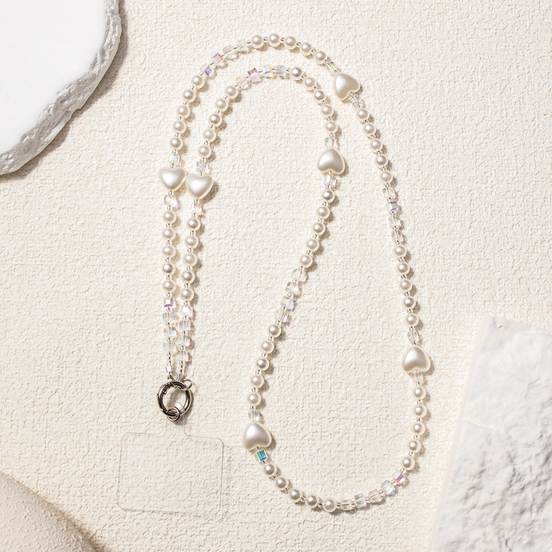 PEARL HEART - Crossbody Chain