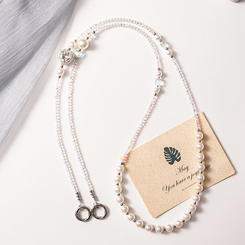 PEARL HEART - Crossbody Chain
