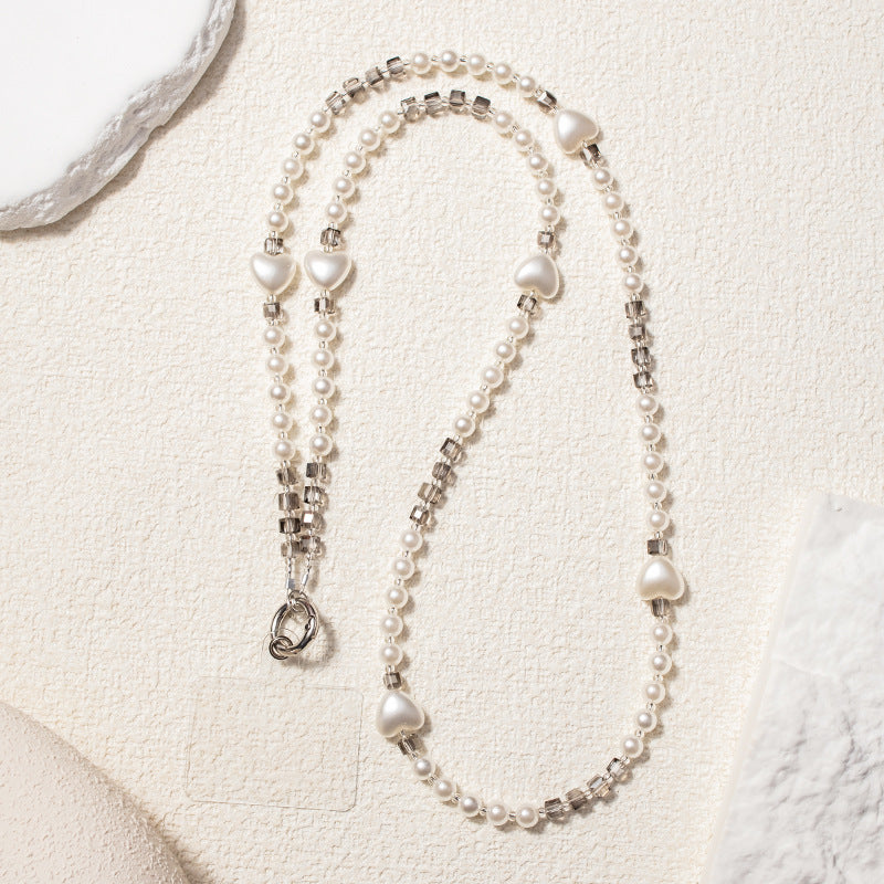 PEARL HEART - Crossbody Chain