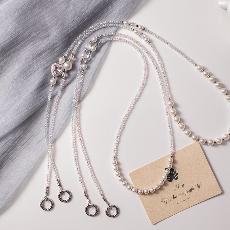 PEARL HEART - Crossbody Chain