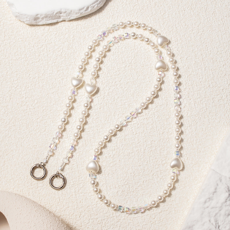 PEARL HEART - Crossbody Chain